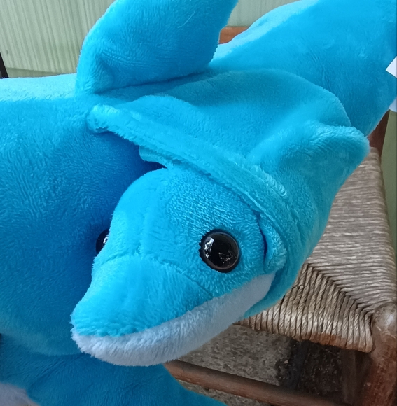 Fun Stuff 14" Dolphin Mother and Baby Plush Stuffed An Stuffed Animal - Picture 7 of 12